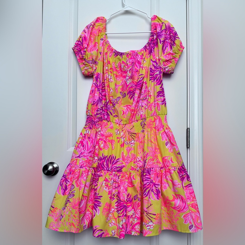 NWT Lilly Pulitzer Jesiba Romper - XL - Floral Coral